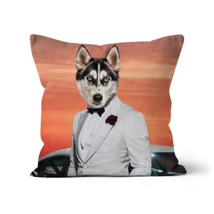 007 (James Bond Inspired): Custom Pet Pillow - Paw & Glory - Dog Portraits - Pet Portraits