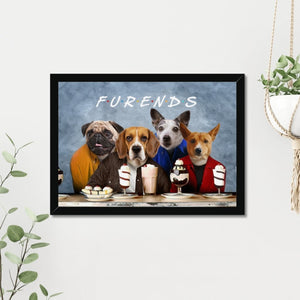 4 Furends: Custom Pet Portrait - Paw & Glory - Dog Portraits - Pet Portraits