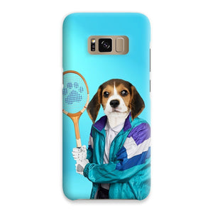 80s Tennis Champ: Custom Pet Phone Case - Paw & Glory - Dog Portraits - Pet Portraits