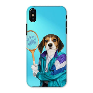 80s Tennis Champ: Custom Pet Phone Case - Paw & Glory - Dog Portraits - Pet Portraits