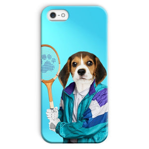 80s Tennis Champ: Custom Pet Phone Case - Paw & Glory - Dog Portraits - Pet Portraits