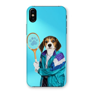 80s Tennis Champ: Custom Pet Phone Case - Paw & Glory - Dog Portraits - Pet Portraits