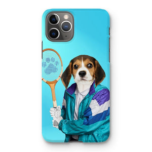 80s Tennis Champ: Custom Pet Phone Case - Paw & Glory - Dog Portraits - Pet Portraits