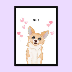 Heartthrob: Framed Pet Portrait