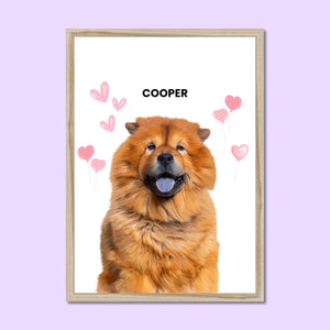 Heartthrob: Framed Pet Portrait