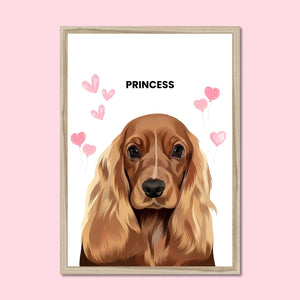 Heartthrob: Framed Pet Portrait