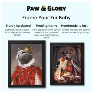 Add a Frame to Your Canvas - Paw & Glory - Dog Portraits - Pet Portraits