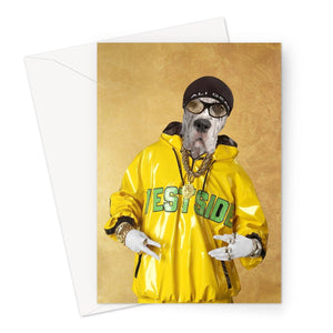 Ali G: Custom Pet Greeting Card - Paw & Glory - Dog Portraits - Pet Portraits