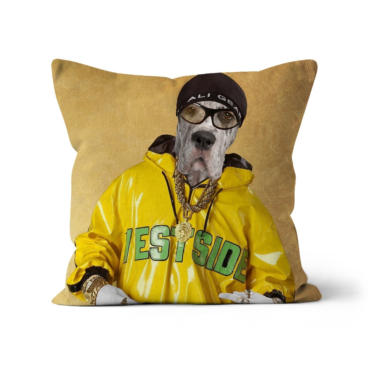 Ali G: Custom Pet Pillow - Paw & Glory - Dog Portraits - Pet Portraits