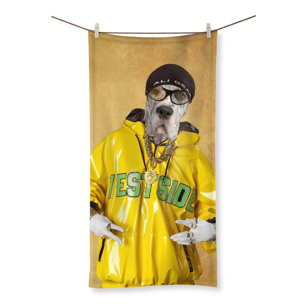 Ali G: Custom Pet Towel - Paw & Glory - Dog Portraits - Pet Portraits