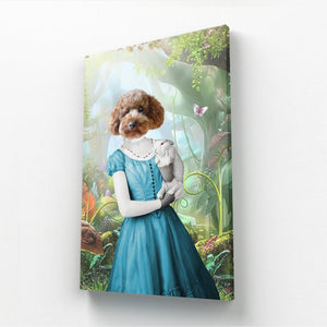 Alice in Wonderland: Custom Pet Canvas - Paw & Glory - Dog Portraits - Pet Portraits