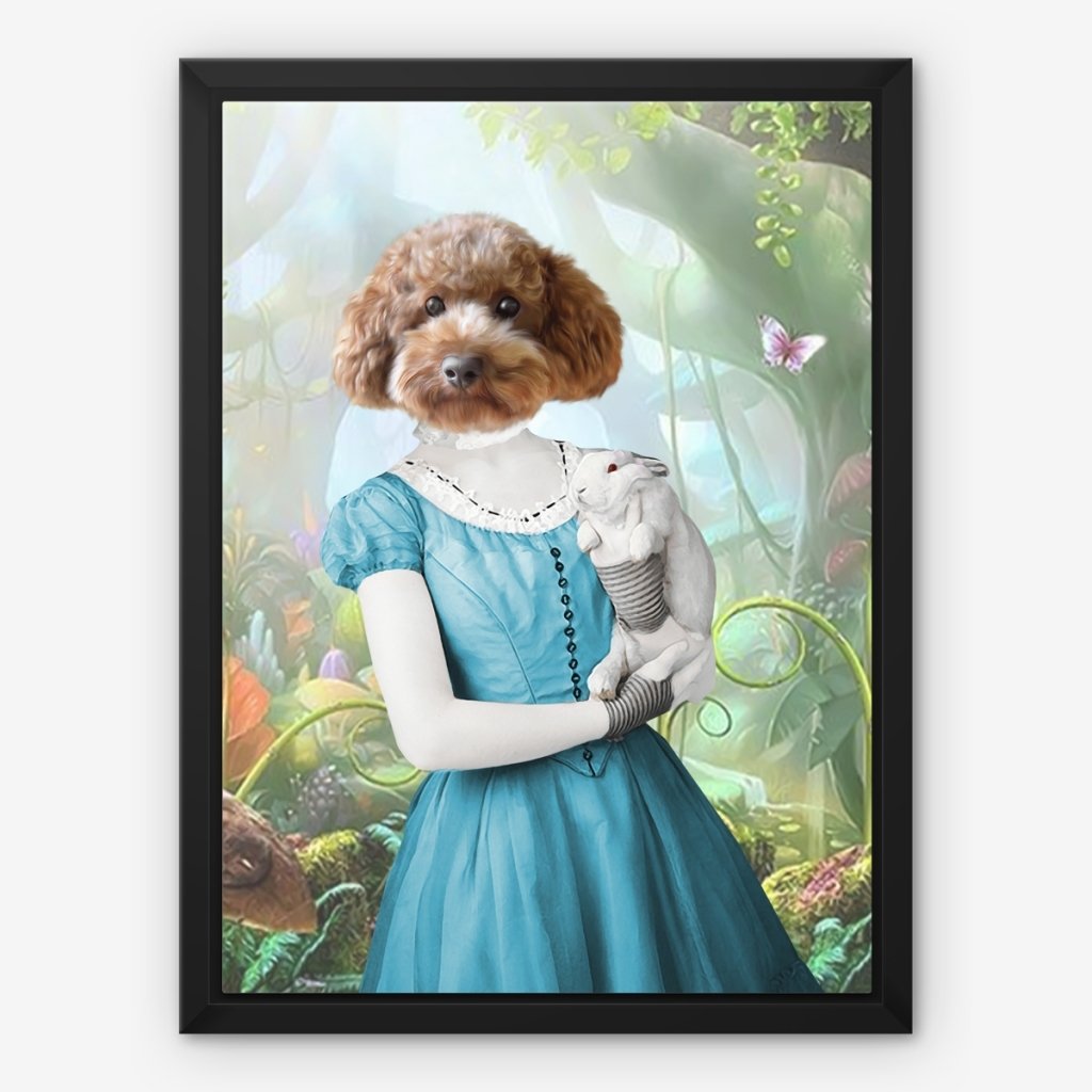 Alice in Wonderland: Custom Pet Canvas - Paw & Glory - Dog Portraits - Pet Portraits