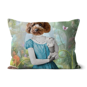 Alice in Wonderland: Custom Pet Pillow - Paw & Glory - Dog Portraits - Pet Portraits