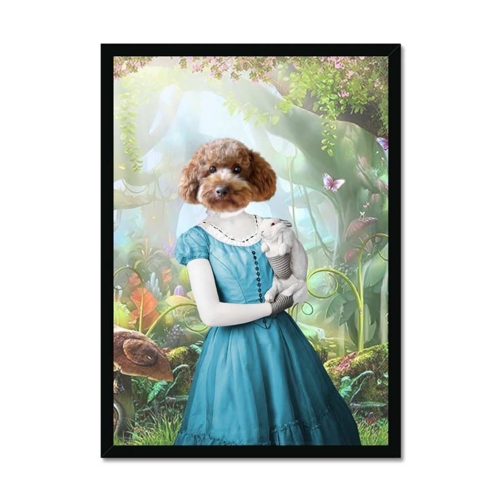 Alice in Wonderland: Custom Pet Portrait - Paw & Glory - Dog Portraits - Pet Portraits