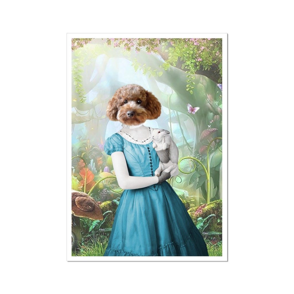 Alice in Wonderland: Custom Pet Poster - Paw & Glory - Dog Portraits - Pet Portraits