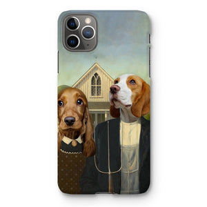 American Gothic: Custom Pet Phone Case - Paw & Glory - Dog Portraits - Pet Portraits