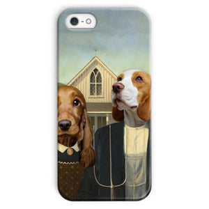 American Gothic: Custom Pet Phone Case - Paw & Glory - Dog Portraits - Pet Portraits