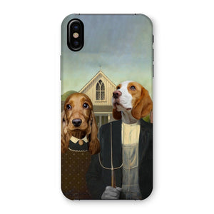 American Gothic: Custom Pet Phone Case - Paw & Glory - Dog Portraits - Pet Portraits