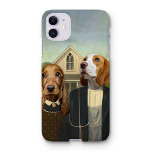 American Gothic: Custom Pet Phone Case - Paw & Glory - Dog Portraits - Pet Portraits