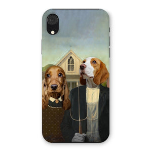 American Gothic: Custom Pet Phone Case - Paw & Glory - Dog Portraits - Pet Portraits