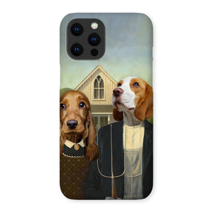 American Gothic: Custom Pet Phone Case - Paw & Glory - Dog Portraits - Pet Portraits