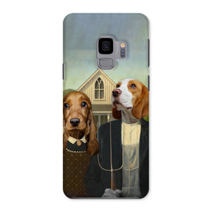 American Gothic: Custom Pet Phone Case - Paw & Glory - Dog Portraits - Pet Portraits