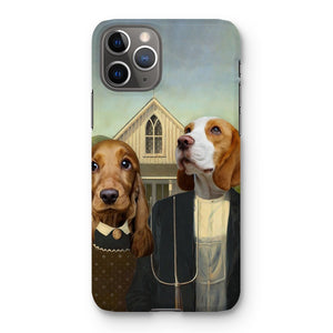 American Gothic: Custom Pet Phone Case - Paw & Glory - Dog Portraits - Pet Portraits