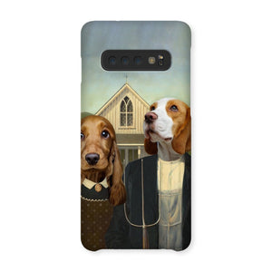 American Gothic: Custom Pet Phone Case - Paw & Glory - Dog Portraits - Pet Portraits