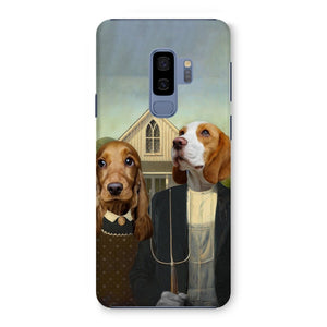 American Gothic: Custom Pet Phone Case - Paw & Glory - Dog Portraits - Pet Portraits