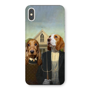 American Gothic: Custom Pet Phone Case - Paw & Glory - Dog Portraits - Pet Portraits