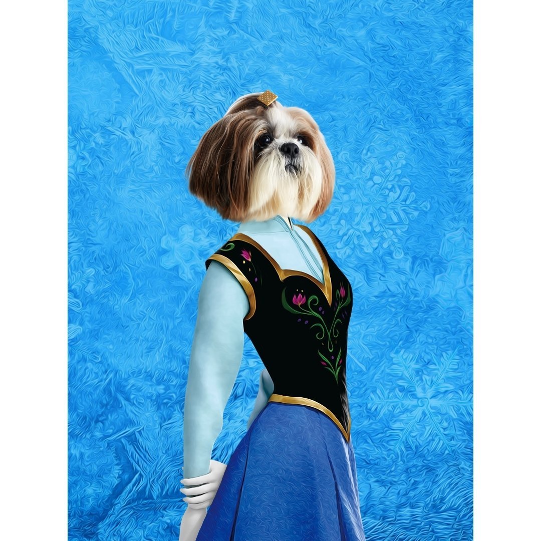 Ana (Frozen Inspired): Custom Digital Download Pet Portrait - Paw & Glory - Dog Portraits - Pet Portraits