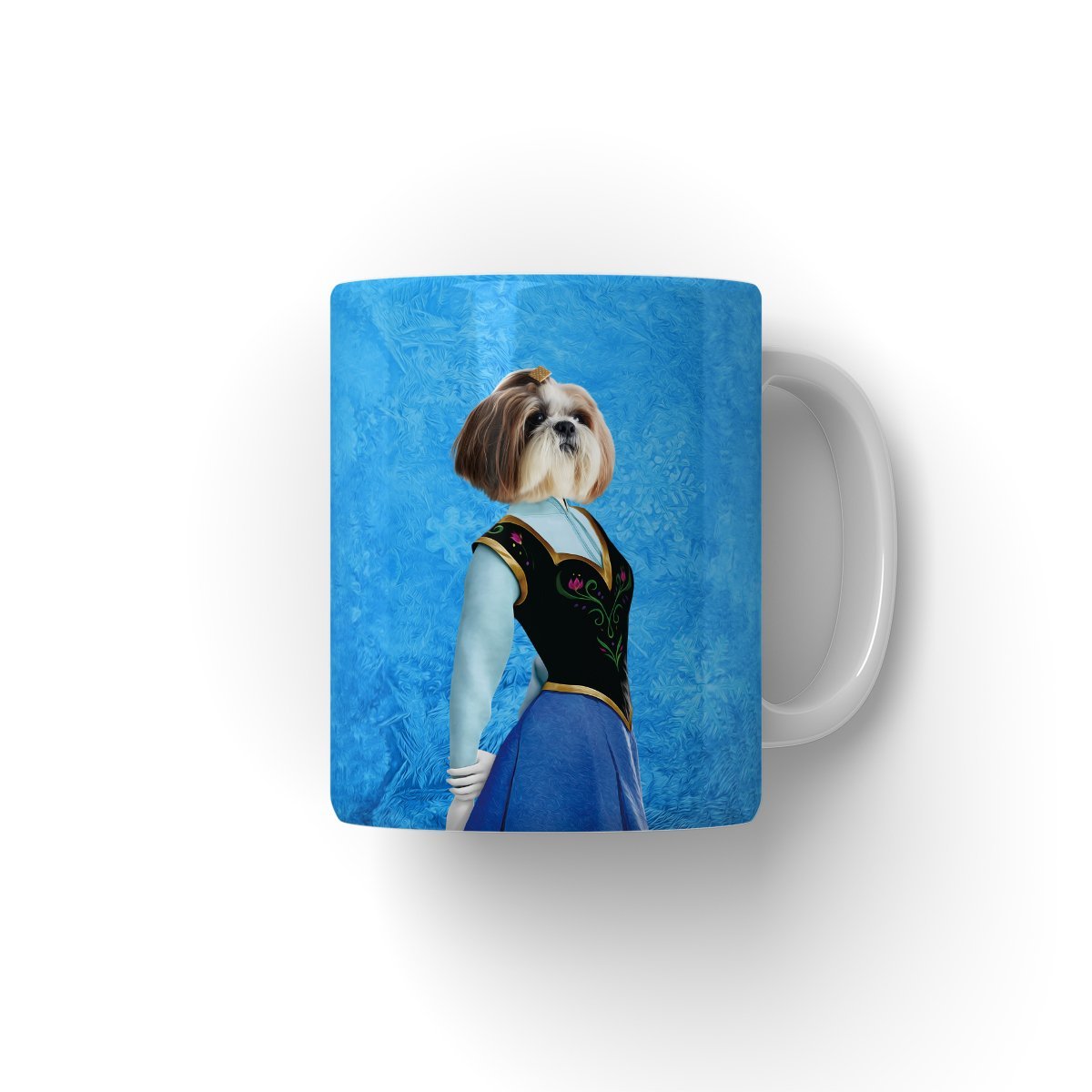 Ana (Frozen Inspired): Custom Pet Coffee Mug - Paw & Glory - Dog Portraits - Pet Portraits