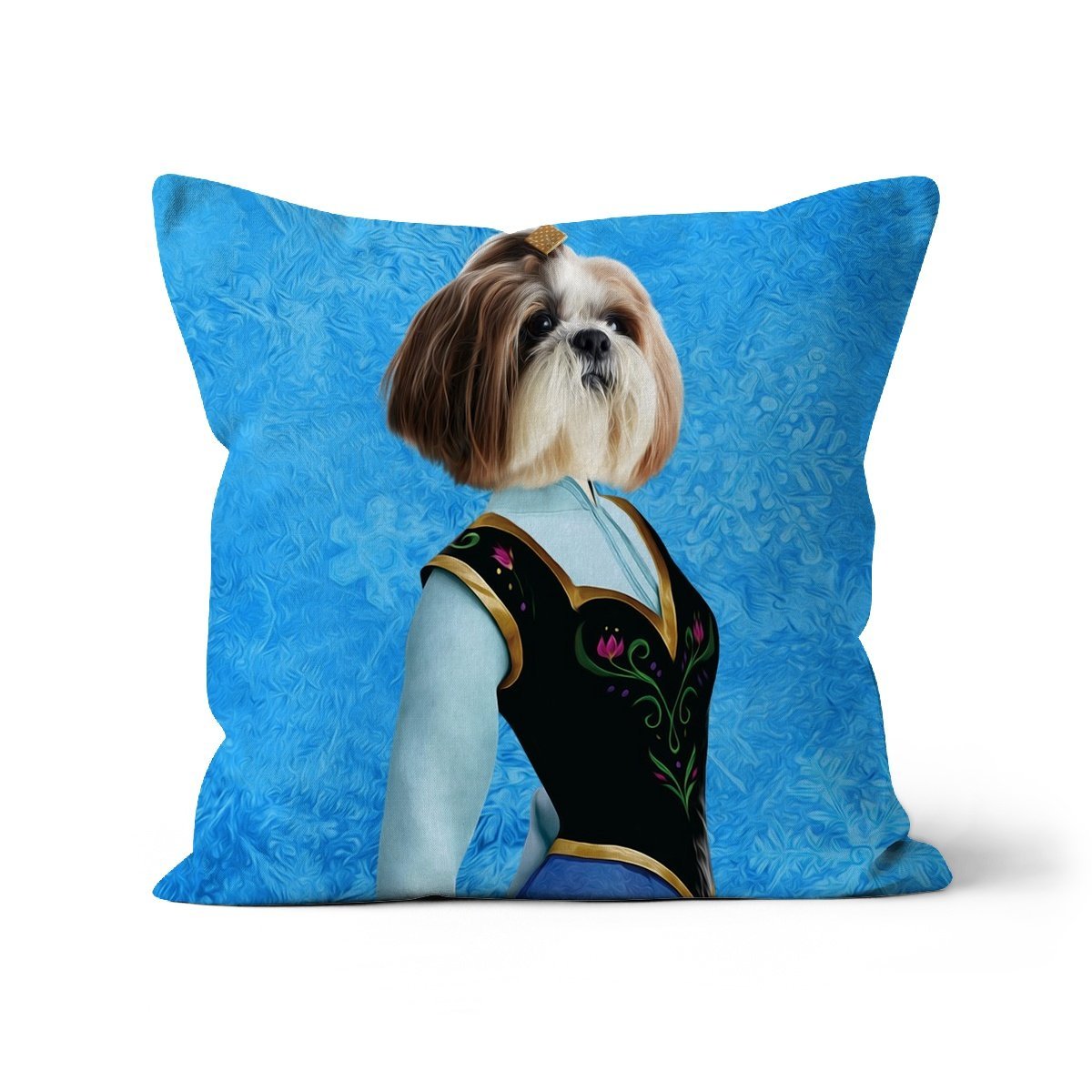 Ana (Frozen Inspired): Custom Pet Pillow - Paw & Glory - Dog Portraits - Pet Portraits