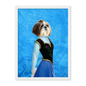 Ana (Frozen Inspired): Custom Pet Portrait - Paw & Glory - Dog Portraits - Pet Portraits