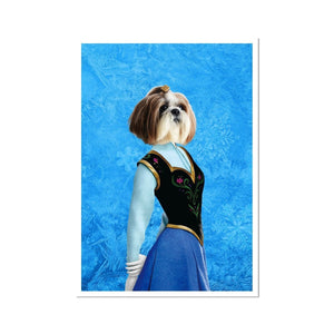 Ana (Frozen Inspired): Custom Pet Portrait - Paw & Glory - Dog Portraits - Pet Portraits