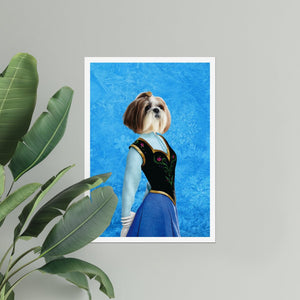 Ana (Frozen Inspired): Custom Pet Poster - Paw & Glory - Dog Portraits - Pet Portraits