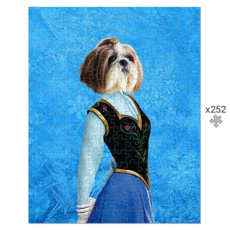 Ana (Frozen Inspired): Custom Pet Puzzle - Paw & Glory - Dog Portraits - Pet Portraits