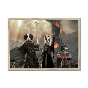 Aragon, Legolas & Gimli: Custom Pet Portrait - Paw & Glory - Dog Portraits - Pet Portraits