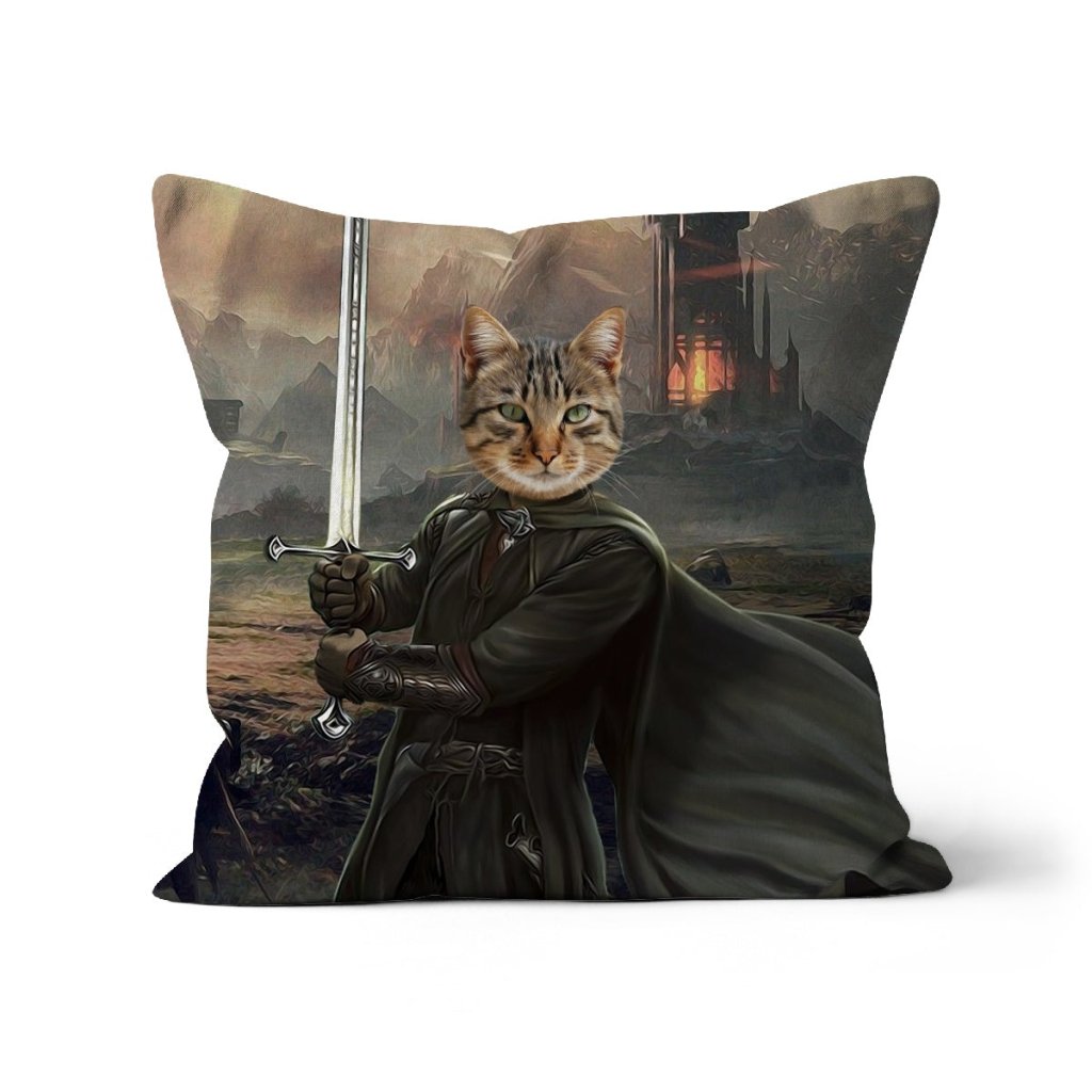 Aragon (Lord Of The Rings Inspired): Custom Pet Pillow - Paw & Glory - Dog Portraits - Pet Portraits