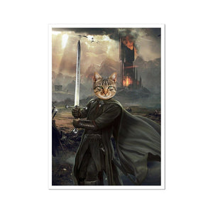 Aragon (Lord Of The Rings Inspired): Custom Pet Poster - Paw & Glory - Dog Portraits - Pet Portraits