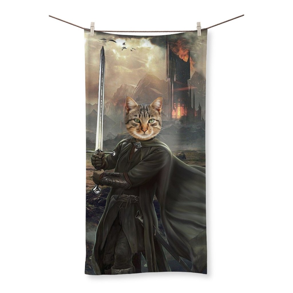 Aragon (Lord Of The Rings Inspired): Custom Pet Towel - Paw & Glory - Dog Portraits - Pet Portraits