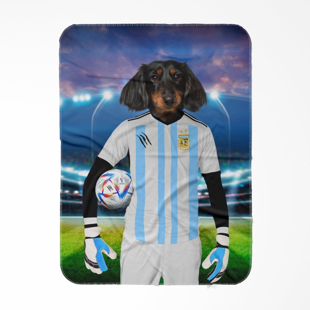 Argentina Football Team (FIFA 2022): Custom Pet Blanket - Paw & Glory - Dog Portraits - Pet Portraits