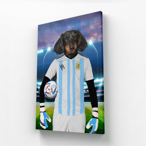 Argentina Football Team (FIFA 2022): Custom Pet Canvas - Paw & Glory - Dog Portraits - Pet Portraits