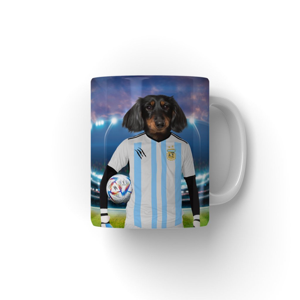 Argentina Football Team (FIFA 2022): Custom Pet Coffee Mug - Paw & Glory - Dog Portraits - Pet Portraits