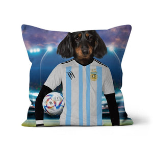 Argentina Football Team (FIFA 2022): Custom Pet Pillow - Paw & Glory - Dog Portraits - Pet Portraits