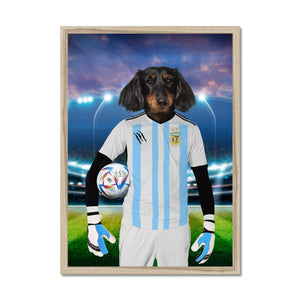 Argentina Football Team (FIFA 2022): Custom Pet Portrait - Paw & Glory - Dog Portraits - Pet Portraits