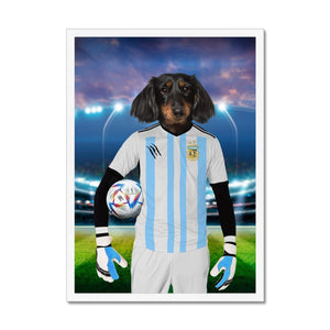 Argentina Football Team (FIFA 2022): Custom Pet Portrait - Paw & Glory - Dog Portraits - Pet Portraits