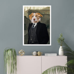 Arthur (Peaky Blinders Inspired): Animal Art Poster - Paw & Glory - Dog Portraits - Pet Portraits