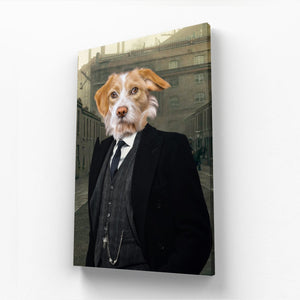 Arthur (Peaky Blinders Inspired): Custom Pet Canvas - Paw & Glory - Dog Portraits - Pet Portraits