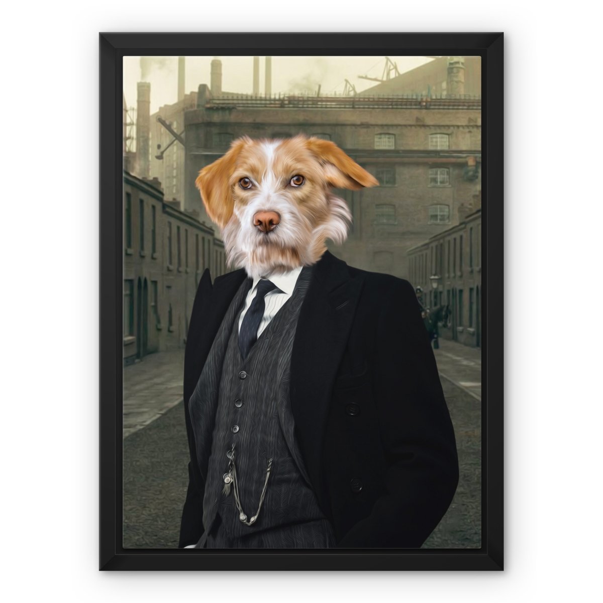 Arthur (Peaky Blinders Inspired): Custom Pet Canvas - Paw & Glory - Dog Portraits - Pet Portraits